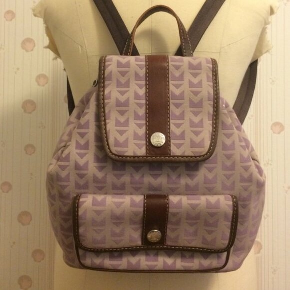 Rare purple Michael Kors Vintage Backpack - Picture 1 of 4